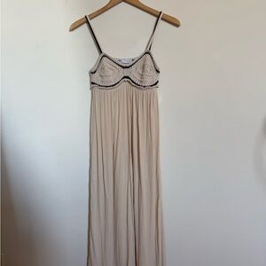 Zara Ecru Crochet Knit Beach Dress